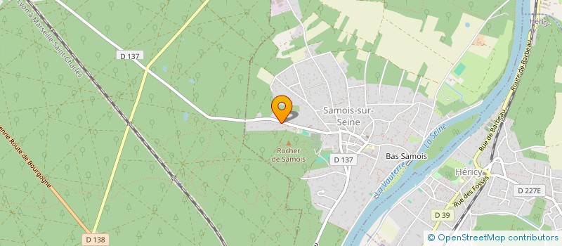 localisation de l'entreprise ASSOCIATION DE SAUVEGARDE DU CADRE DE VIE SAMOISIEN-CASA  SAMOIS-SUR-SEINE