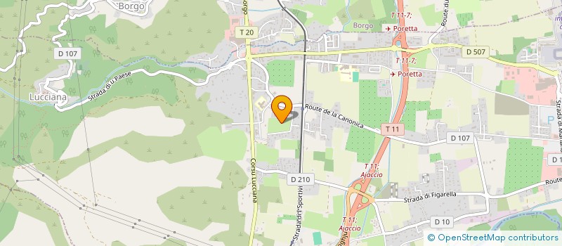 localisation de l'entreprise ASSOCIATION DE SAUVEGARDE DU PATRIMOINE AERONAUTIQUE CORSE à LUCCIANA