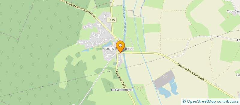 localisation de l'entreprise ASSOCIATION DE SAUVEGARDE DU PATRIMOINE DE COURS-LES-BARRES ET DE LA PROTECTION DE L'ENVIRONNEMENT  COURS-LES-BARRES