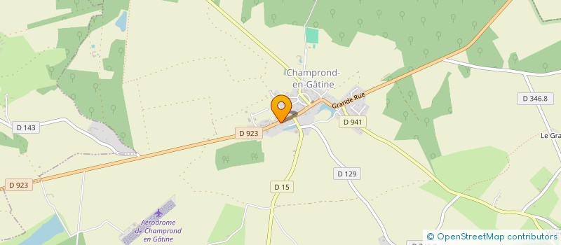 localisation de l'entreprise ASSOCIATION DE SAUVEGARDE DU PATRIMOINE DE LA COMMUNE DE CHAMPROND-EN-GATINE à CHAMPROND-EN-GATINE