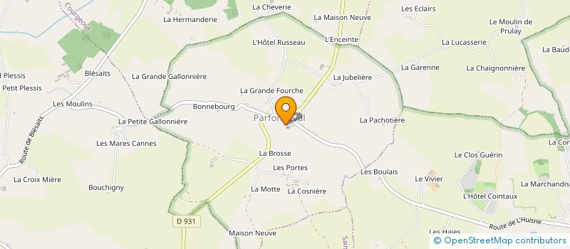 localisation de l'entreprise ASSOCIATION DE SAUVEGARDE DU PATRIMOINE DE PARFONDEVAL à PARFONDEVAL