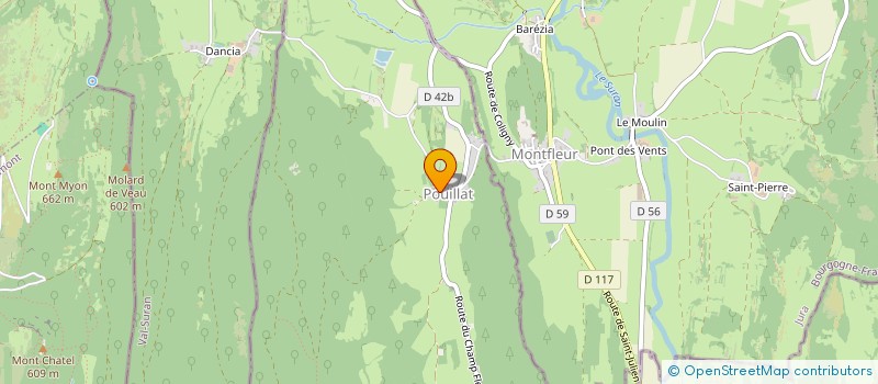 localisation de l'entreprise ASSOCIATION DE SAUVEGARDE DU PATRIMOINE DE POUILLAT  POUILLAT