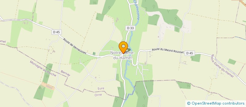 localisation de l'entreprise ASSOCIATION DE SAUVEGARDE DU PATRIMOINE HAMELIEN  NOTRE-DAME-DU-HAMEL