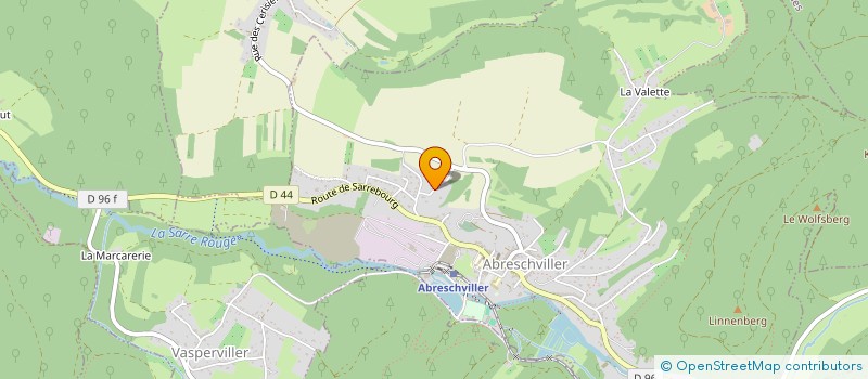 localisation de l'entreprise ASSOCIATION DE SAUVEGARDE DU PATRIMOINE VERRIE DE VALLERYS-THAL-PORTIEUX  ABRESCHVILLER