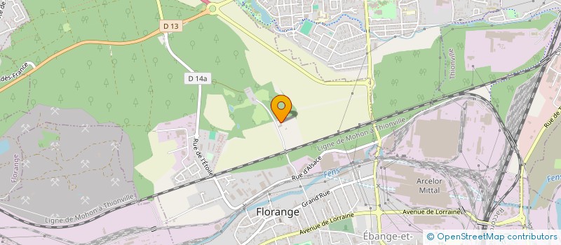 localisation de l'entreprise ASSOCIATION DE SAUVEGARDE DU SITE DE BETANGE  FLORANGE