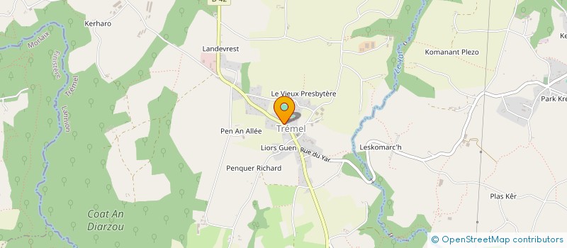 localisation de l'entreprise ASSOCIATION DE SAUVEGARDE ET DE MISE EN VALEUR DE L'EGLISE DE TREMEL  TREMEL