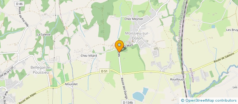 localisation de l'entreprise ASSOCIATION DE SAUVEGARDE ET DE RESTAURATION DU CHATEAU DE BRESSON  MOISSIEU-SUR-DOLON