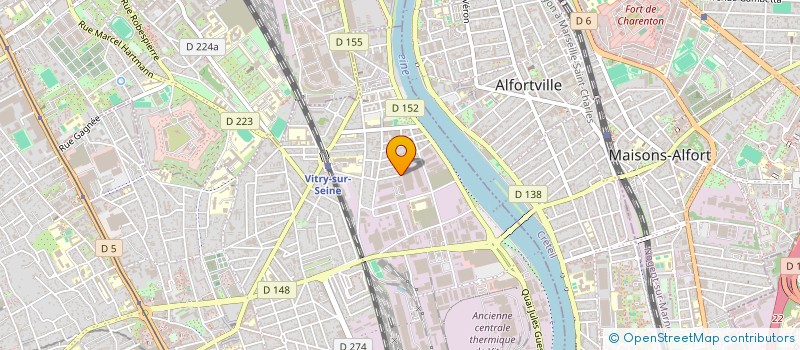 localisation de l'entreprise ASSOCIATION DE SAUVEGARDE ET DE VALORISATION DU PATRIMOINE INDUSTRIEL DE VITRY SUR SEINE (ASV-PIV)  VITRY-SUR-SEINE