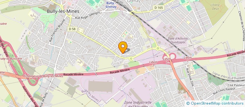 localisation de l'entreprise ASSOCIATION DE SAUVETAGE ET DE SECOURISME DE LA HAUTE DEULE  BULLY LES MINES