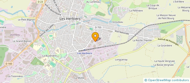 localisation de l'entreprise ASSOCIATION DE SAUVETAGE ET SECOURISME DE VINDESIA  LES HERBIERS