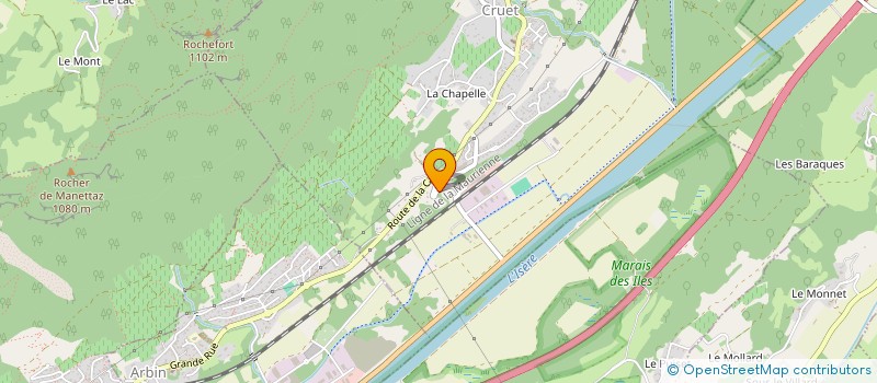 localisation de l'entreprise ASSOCIATION DE SAVOIE DES MEMBRES DES ORDRES DYNASTIQUES DE LA ROYALE MAISON DE SAVOIE (ASMOD)  CRUET