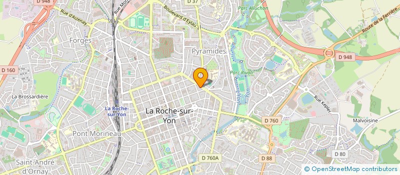 localisation de l'entreprise ASSOCIATION DE SCOUTISME ET D'EDUCATION POPOULAIRE à LA ROCHE-SUR-YON