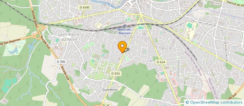 localisation de l'entreprise ASSOCIATION DE SECOURISTES ET POMPIERS DES LANDES  SAINT-PIERRE-DU-MONT