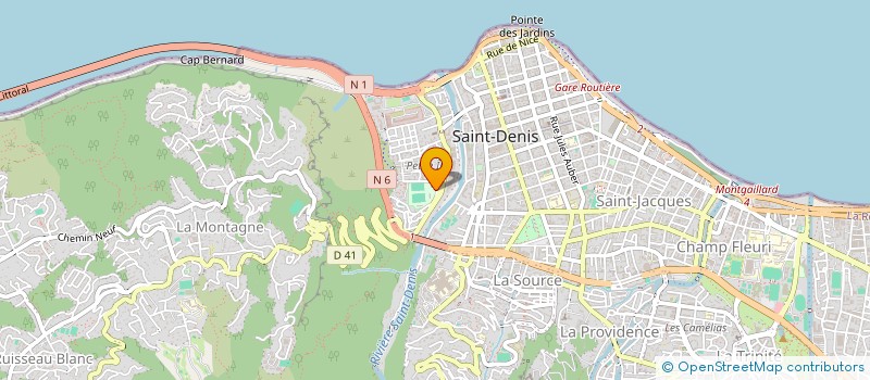 localisation de l'entreprise ASSOCIATION DE SECOURS EN MONTAGNE DE LA REUNION à SAINTE-MARIE