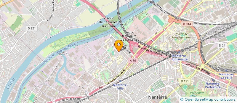 localisation de l'entreprise ASSOCIATION DE SERO MADINA  NANTERRE