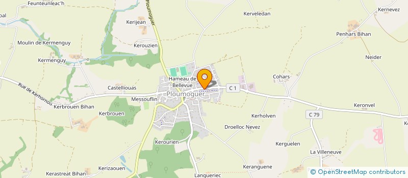 localisation de l'entreprise ASSOCIATION DE SERVICE A DOMICILE  PLOUMOGUER