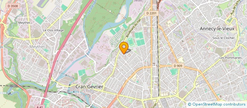 localisation de l'entreprise ASSOCIATION DE SERVICE POUR ANIMAUX à ANNECY