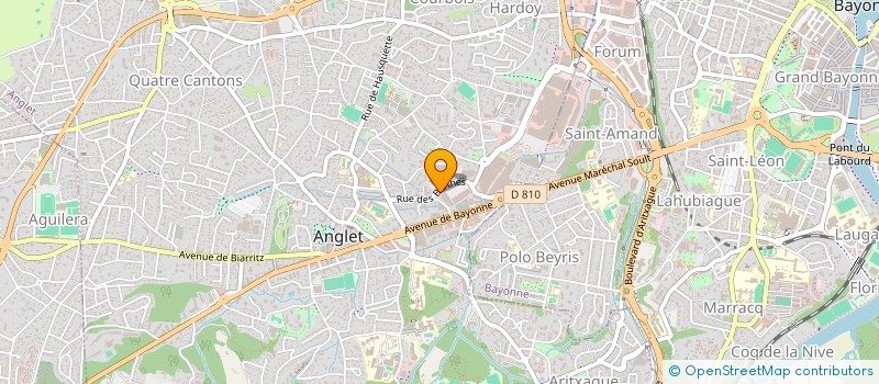 localisation de l'entreprise ASSOCIATION DE SERVICES AUX PARTICULIERS à ANGLET