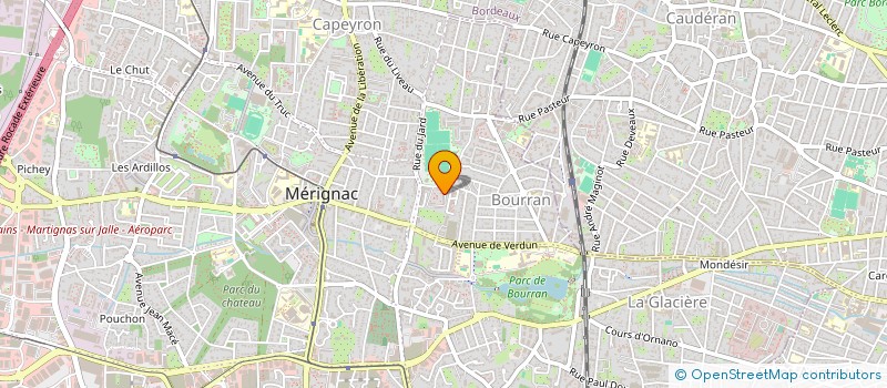 localisation de l'entreprise ASSOCIATION DE SERVICES ET D'AIDE A LA PERSONNE  MERIGNAC