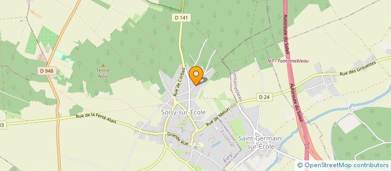 localisation de l'entreprise ASSOCIATION DE SERVICES ET D AIDE AU MAINTIEN A DOMICILE DES 2 VALLEES à SOISY-SUR-ECOLE
