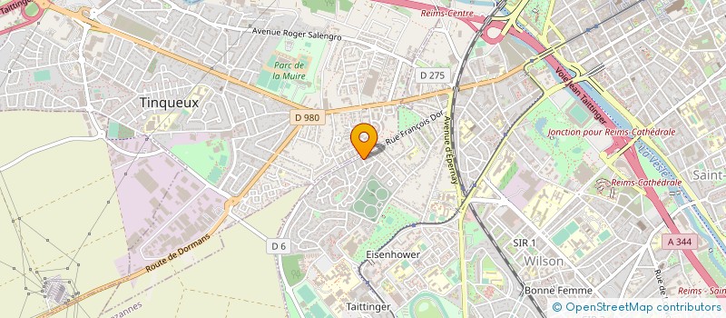 localisation de l'entreprise ASSOCIATION DE SINOBIOLOGIE GUAN YIN  REIMS