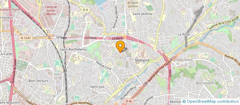 localisation de l'entreprise ASSOCIATION DE SOCIO ESTHETIQUE HYGIA à MARSEILLE 13EME