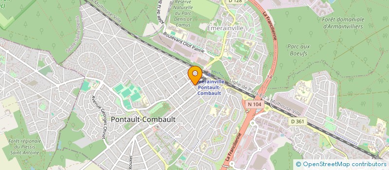 localisation de l'entreprise ASSOCIATION DE SOINS DE LA GARE DE PONTAULT à PONTAULT-COMBAULT
