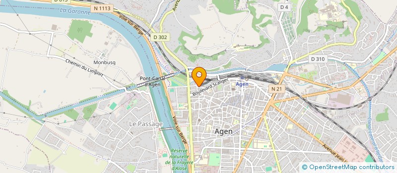 localisation de l'entreprise ASSOCIATION DE SOINS ET DE SERVICES A DOMICILE AGEN à AGEN