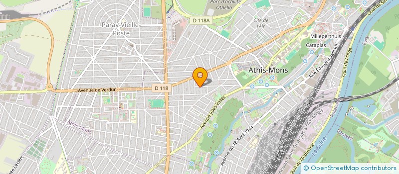 localisation de l'entreprise ASSOCIATION DE SOINS PRIMAIRES ATHEGIENNE à ATHIS-MONS