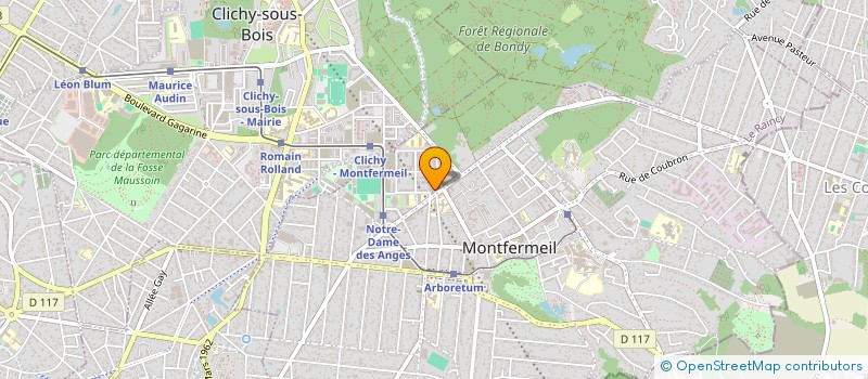 localisation de l'entreprise ASSOCIATION DE SOLIDARITE 93 à MONTFERMEIL