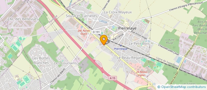 localisation de l'entreprise ASSOCIATION DE SOLIDARITE BANTIN-DIASPO  PIERRELAYE