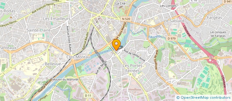 localisation de l'entreprise ASSOCIATION DE SOLIDARITE CULTURELLE TURQUE DE LIMOGES à LIMOGES