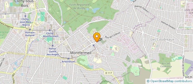 localisation de l'entreprise ASSOCIATION DE SOLIDARITE DES AFRICAINS à MONTFERMEIL