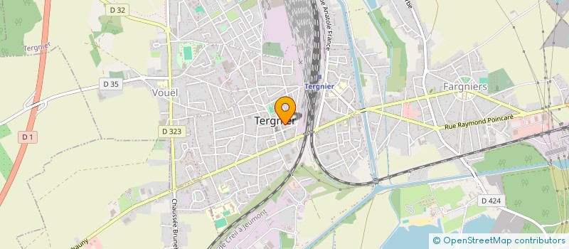 localisation de l'entreprise ASSOCIATION DE SOLIDARITE DU PERSONNEL DE LA POLICE DU COMMISSARIAT DE TERGNIER-LA FERE à TERGNIER