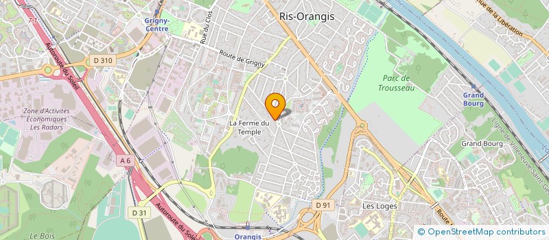 localisation de l'entreprise ASSOCIATION DE SOLIDARITE ET D'ECHANGES INTERNATIONAUX à RIS-ORANGIS