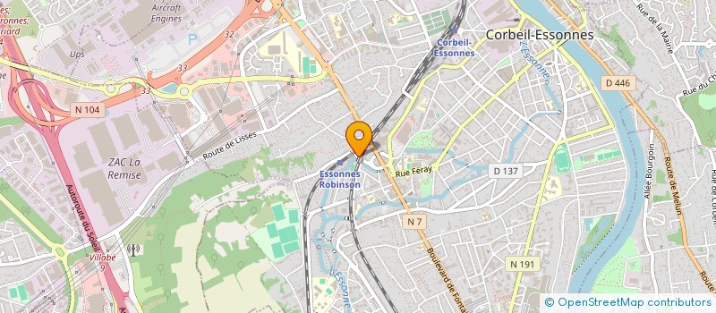 localisation de l'entreprise ASSOCIATION DE SOLIDARITE ET DE BIENFAISANCE - CORBEIL ESSONNES  CORBEIL-ESSONNES