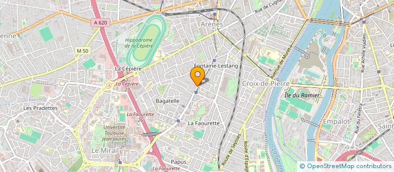 localisation de l'entreprise ASSOCIATION DE SOLIDARITE INTERNATIONALE ET DE CULTURES POPULAIRES  TOULOUSE