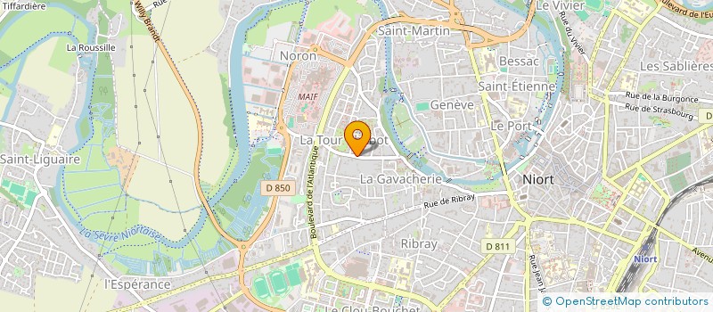 localisation de l'entreprise ASSOCIATION DE SOLIDARITE L'ECLAIRCIE à NIORT