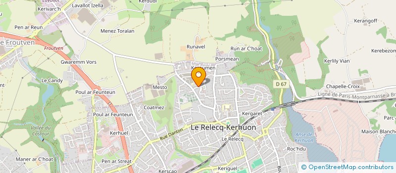 localisation de l'entreprise ASSOCIATION DE SONORISATION RELECQUOISE  LE RELECQ-KERHUON