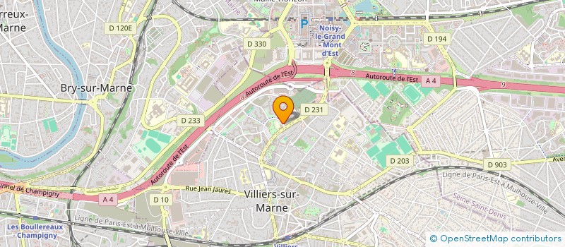 localisation de l'entreprise ASSOCIATION DE SOPHROLOGIE ET SELF DEFENSE THERAPIE  VILLIERS-SUR-MARNE