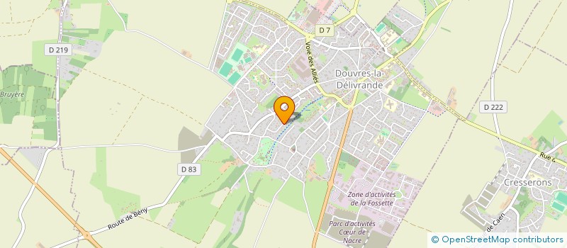 localisation de l'entreprise ASSOCIATION DE SOUTIEN A JUSTINE LEMETEYER  DOUVRES-LA-DELIVRANDE