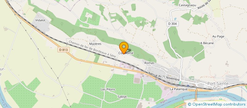 localisation de l'entreprise ASSOCIATION DE SOUTIEN A L ECOLE DE DANSE PORTAISE  PORT SAINTE MARIE