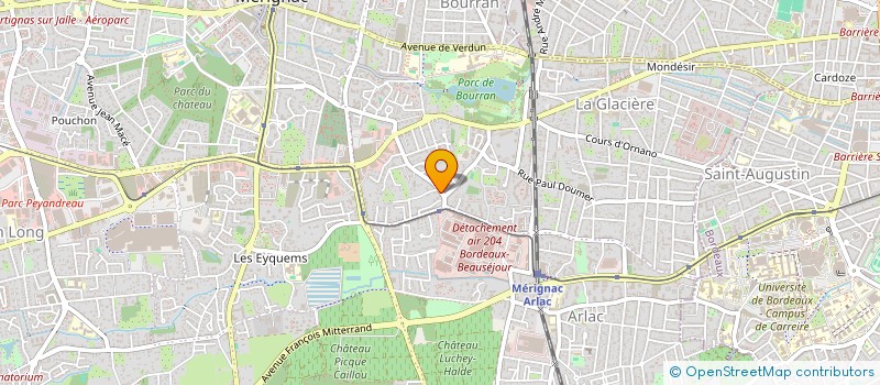 localisation de l'entreprise ASSOCIATION DE SOUTIEN A L'ENSEIGNEMENT INDEPENDANT  MERIGNAC