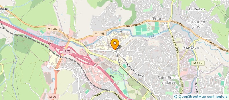 localisation de l'entreprise ASSOCIATION DE SOUTIEN A L' ICL  SAINT-PRIEST-EN-JAREZ