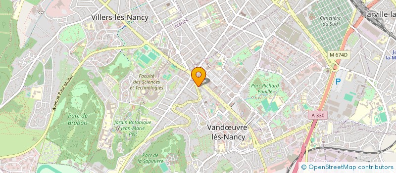 localisation de l'entreprise ASSOCIATION DE SOUTIEN A LA CONGREGATION DES SOEURS SERVANTES DE MARIE VIERGE MERE EN REPUBLIQUE DE GUINEE à VANDŒUVRE-LES-NANCY