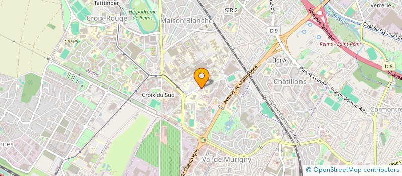 localisation de l'entreprise ASSOCIATION DE SOUTIEN A LA CONSULTATION DE DEPISTAGE ANONYME ET GRATUIT DU SIDA DE REIMS  REIMS