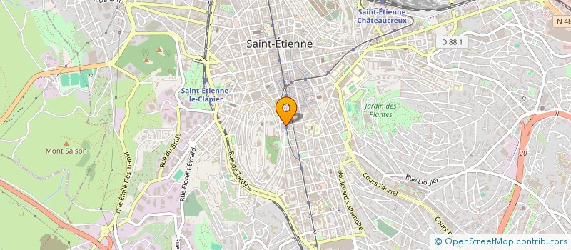 localisation de l'entreprise ASSOCIATION DE SOUTIEN A LA SCOP MORASSUTI  SAINT-ETIENNE