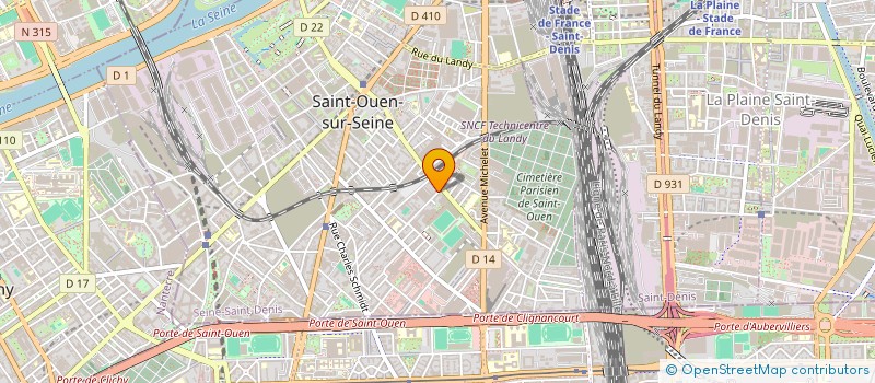 localisation de l'entreprise ASSOCIATION DE SOUTIEN AU COLLECTIF CITOYEN SOLIDARITE MIGRANTS WILSON (SOUTIEN A WILSON) à SAINT-OUEN-SUR-SEINE