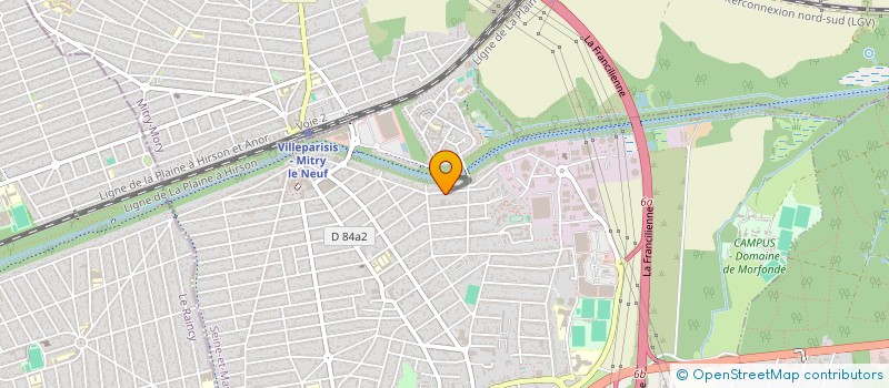 localisation de l'entreprise ASSOCIATION DE SOUTIEN AU GROUPE MUSICAL SOUS LA LUNE  VILLEPARISIS