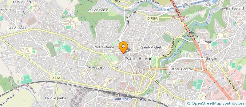 localisation de l'entreprise ASSOCIATION DE SOUTIEN AU PATINAGE A ROULETTES DE L'OUEST à SAINT-BRIEUC